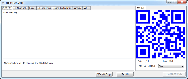 Phần mềm tạo mã QR Code Offline Phần mềm tạo mã QR Code Offline