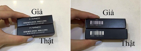 Nhận biết mỹ phẩm Mac qua bao bì