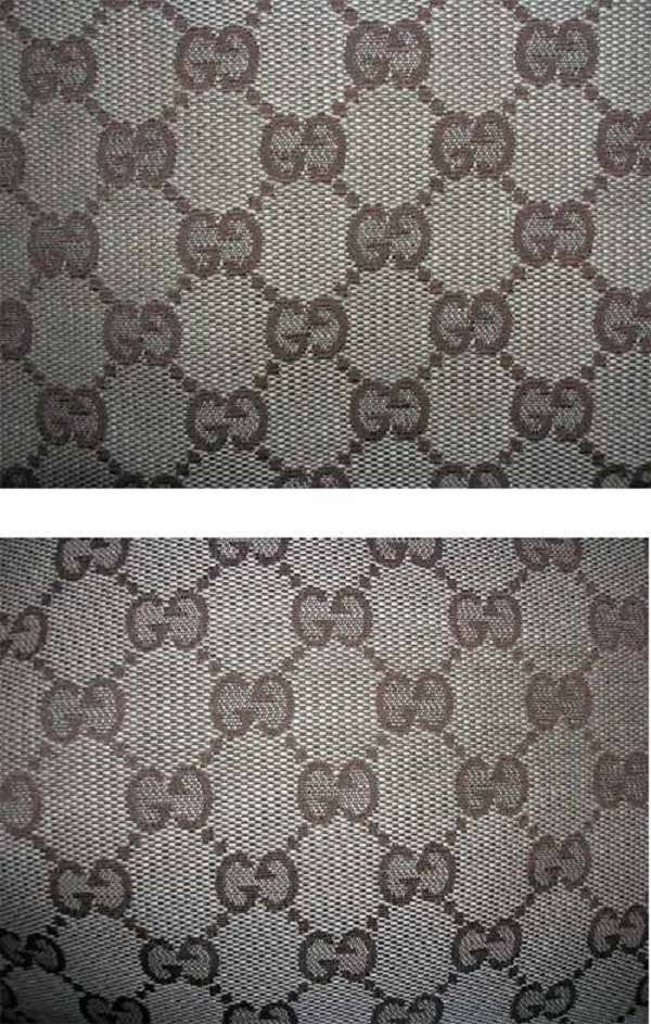 Chất liệu vải canvas truyền thống của Gucci thật không mờ và 