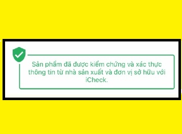 Dấu tích xanh xác thực trên iCheck có ý nghĩa gì?