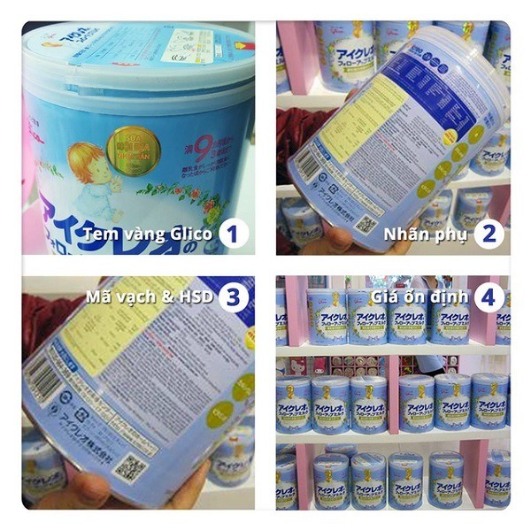 Nhận biết sữa glico thật và giả qua giá cả