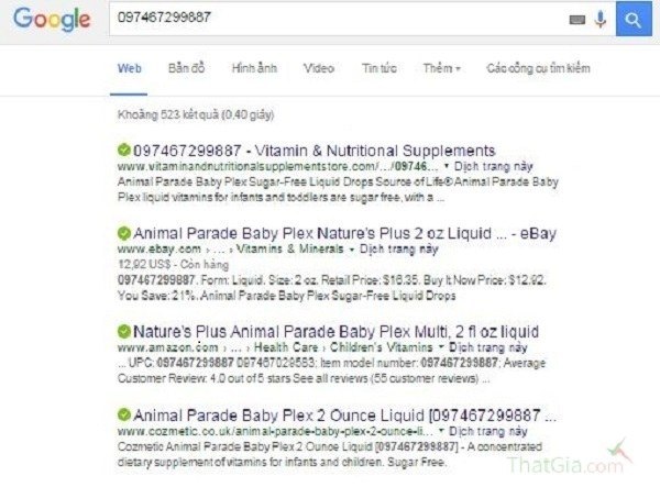 Kiểm tra mã vạch từ google