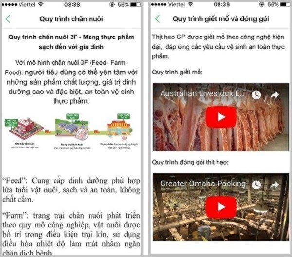 Theo dõi quy trình chăn nuôi và chế biến