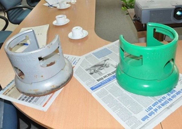 Nhận biết bình gas giả qua vỏ bình